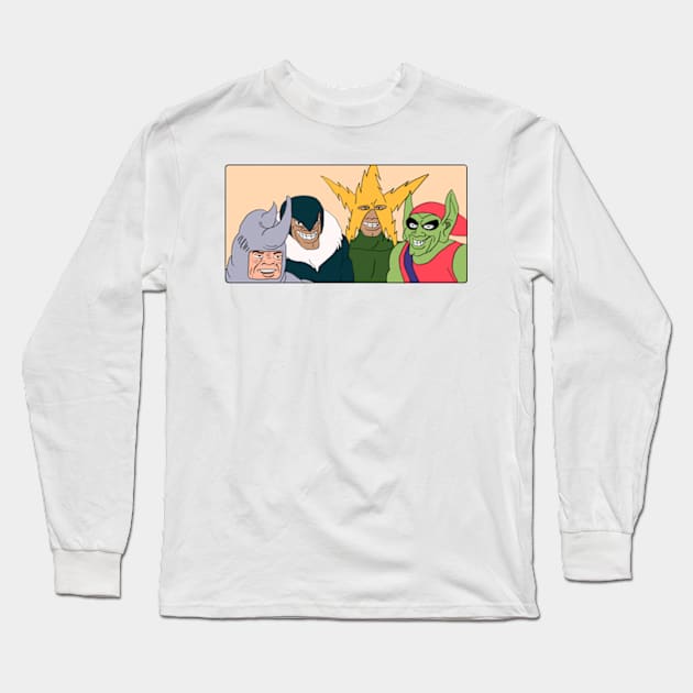 Me and the Boys Meme Long Sleeve T-Shirt by Barnyardy